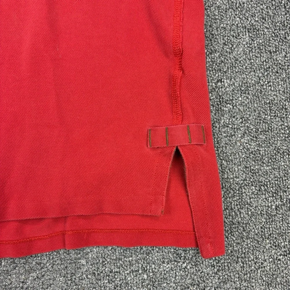 POLO by Ralph Lauren Big Pony‎ Snap Button Rugby Polo Shirt Size XL Red Vented